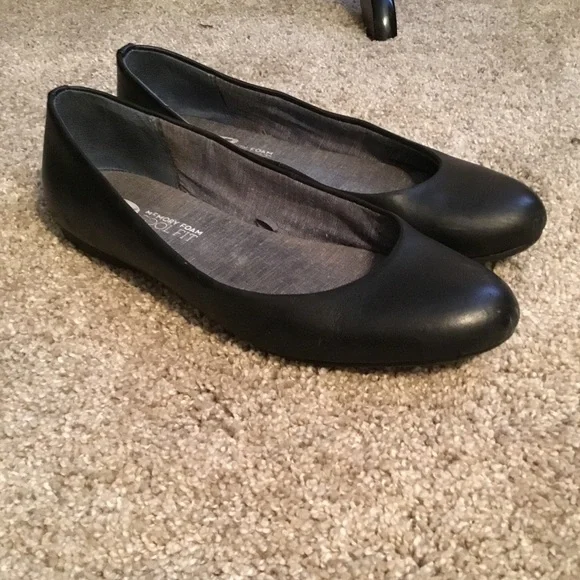 Scholl's Shoes Dr Scholls Black Ballet Memory Foam Flats